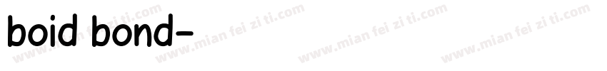 boid bond字体转换